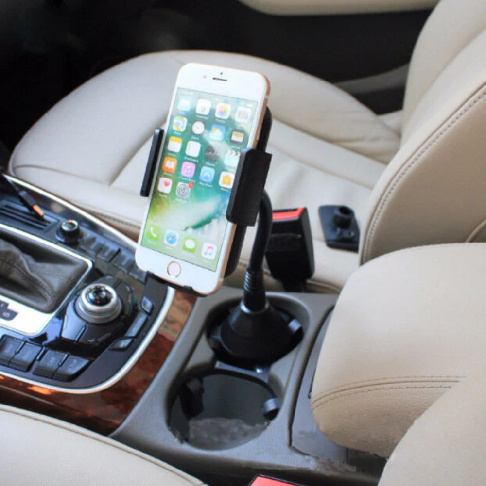 Universal 360 Degree Adjustable Car Cup Holder Mount for Phones & GPS Devices