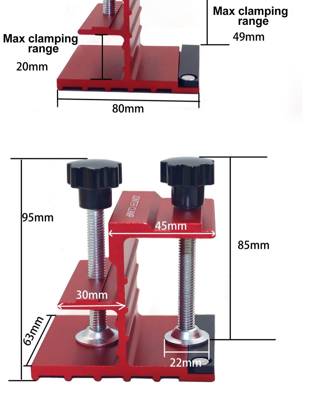 Adjustable Pocket Hole Jig Kit - 2Pcs for DIY Woodworking & Carpentry