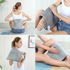 110-240V 120W 6-Level Electric Heating Mat with 4-Timer for Pain Relief and Physiotherapy