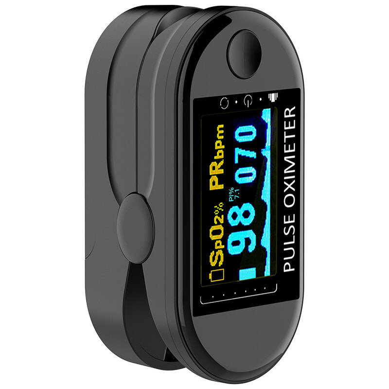 HD OLED Finger Pulse Oximeter - Blood Oxygen Saturation & Heart Rate Monitor - Portable Saturometro Oximetro