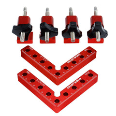 6PCS Right Angle Clamps - 90 Degree Woodworking Square Tool for Precision Splicing