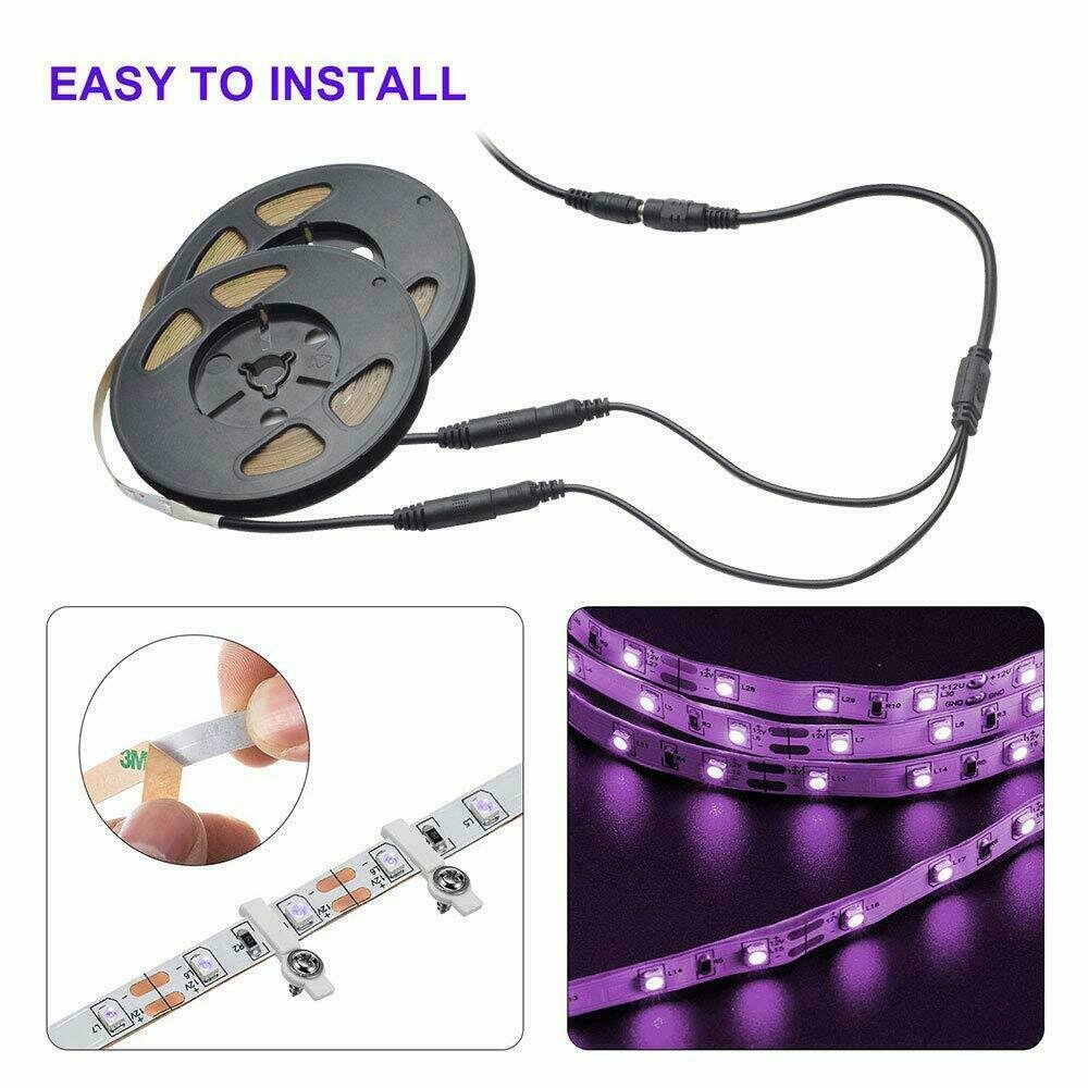 10M UV LED String Light - 33ft Flexible Purple Black Light, 60 LEDs per Meter