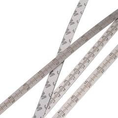 High-Precision Stainless Steel Ruler with Dual Metric/Imperial Scale and 3 Adhesive