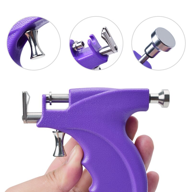 Professional Ear, Nose, and Navel Piercing Tool Set - Painless Body Piercing Machine