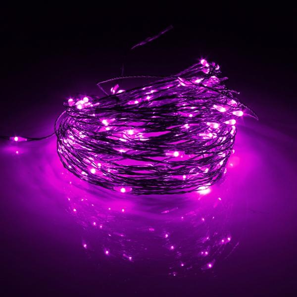 15M 150 LED Solar Powered Copper Wire String Fairy Lights for Christmas Party Decor