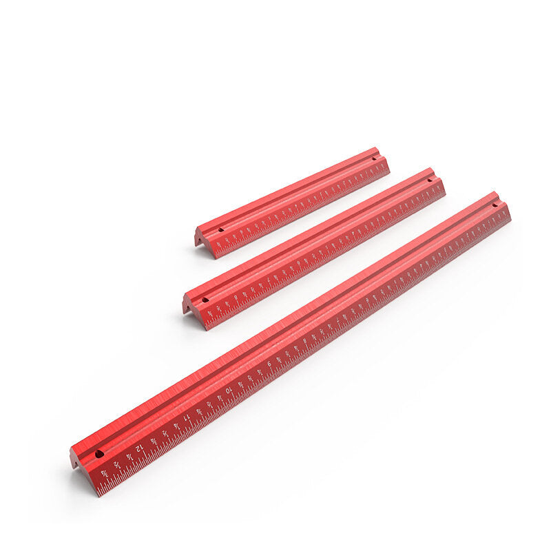 Precision V-Shaped Line Ruler: 6/8/12" Woodworking Scribe & Marking Gauge