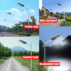 120/240/360W LED Solar Wall Street Light with Motion Sensor and Remote for Garden