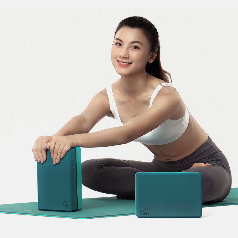 2PCS High Density EVA Yoga Blocks for Fitness, Body Shaping, and Health Training