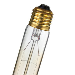 10PCS Vintage Edison 40W Tubular Filament Bulbs, Dimmable Antique Incandescent Light for E27 Home Fixtures T30