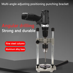 Versatile Drill Stand for Woodworking Enthusiasts  Multi-Angle Hole Puncher  Mini Drill  Hammer Holder