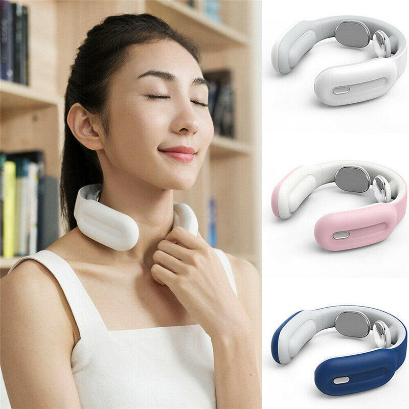 Cervical Neck Electric Massager for Pain Relief - Electromagnetic Pulse Physical Therapy