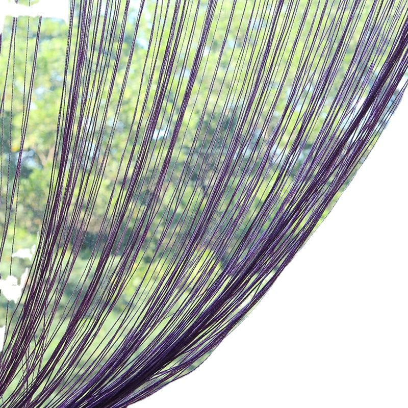 1m x 2m String Curtains - Door/Window Panel Divider, Yarn Line Tassel Drape for Home Decor