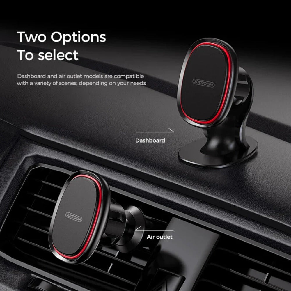 Magnetic Car Phone Holder for Samsung S21, POCO M3 - Universal Dashboard/Air Vent Mount