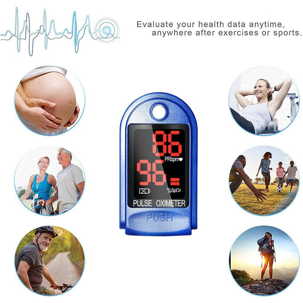 Electric Portable OLED Finger Oximeter with Sleep Monitor, Heart Rate, Spo2, PR Pulse Oximeter