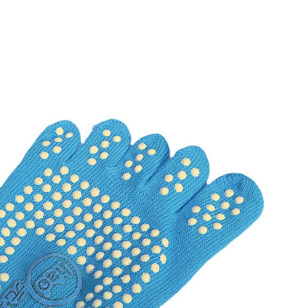 Non-Slip Full Toe Grip Elastic Cotton Yoga Socks with Silicone Massage Dots - 5 Colors