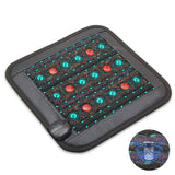 PEMF Photon Infrared Seat Cushion 45x45cm | Natural Jade Stone | Magnetic Pulse + Red Light Therapy | Negative Ion Heating Pad
