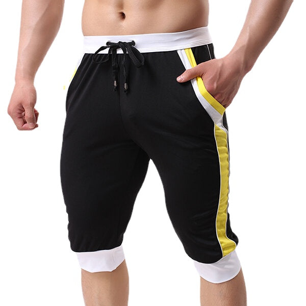 Men's PRO Fitness Jogger Running Sweatpants - Casual Drawstring Sports Shorts