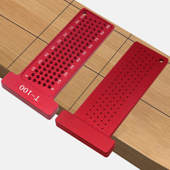 Precision T-Ruler for Woodworking - T-Type Scriber, Metric/Inch, 100mm/4in
