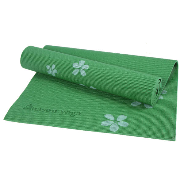 6 mm dicke, rutschfeste Yogamatte aus PVC – verdickt, bedruckt, ideal für Anfänger und Fitnessübungen.