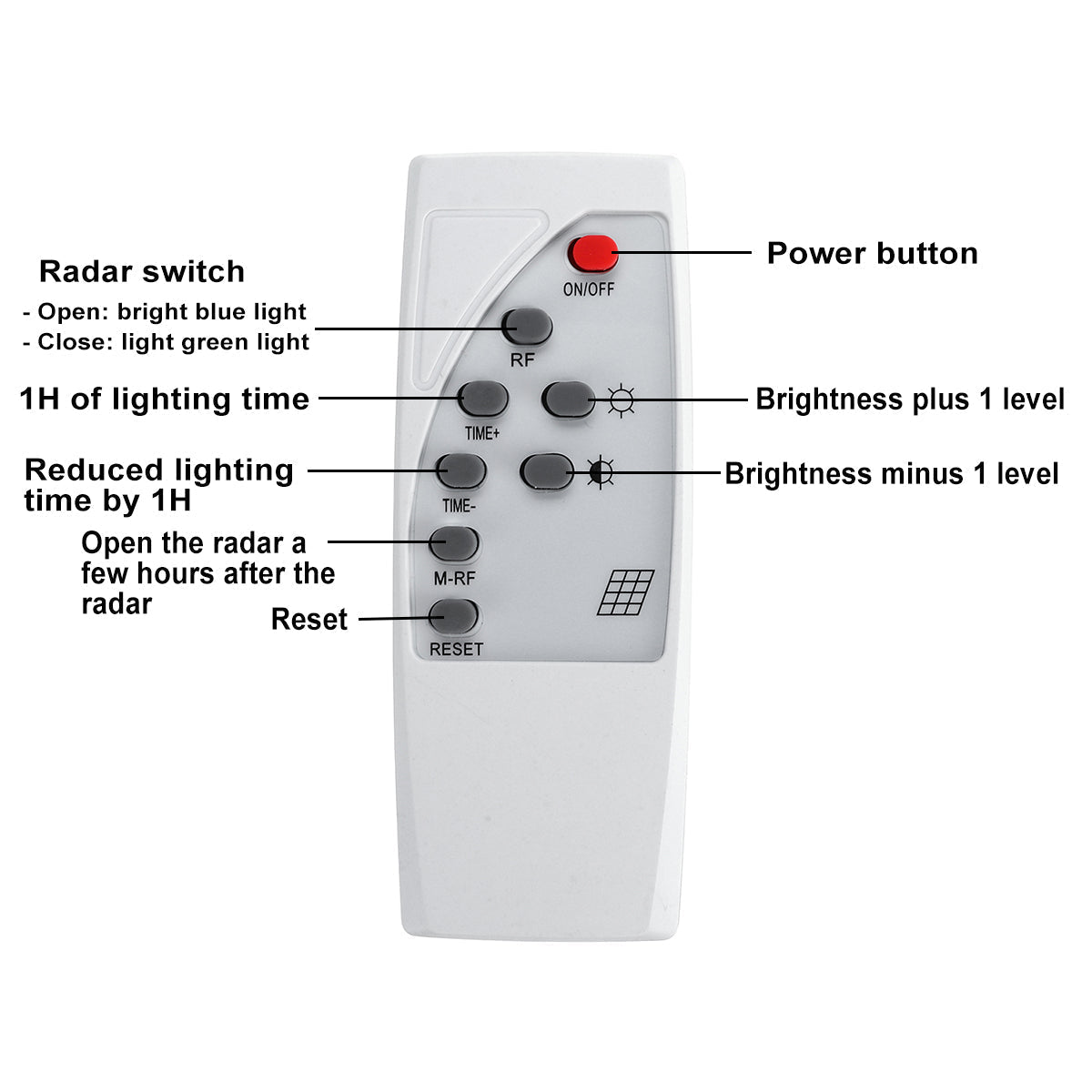 108/216/324 LED Solar Street Light with Motion Sensor and Remote Controller for Garden Wall Lamp