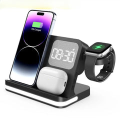 6-in-1 Wireless Charger Stand for iPhone, Samsung, Galaxy Watch, Buds - Fast Charging Station