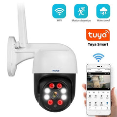 1080P 3MP/2MP Smart PTZ WiFi IP Camera, 4X Zoom Dome, Outdoor Home Security CCTV Video Surveillance