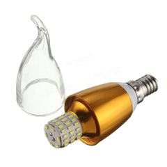 E27 E12 E14 7W SMD 3014 LED Candle Light Lamp, 470LM, Warm White/White, Non-Dimmable, AC 85-265V