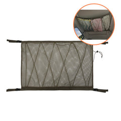 Universal Car Ceiling Storage Net Pocket with Zipper - Interior Roof Cargo Bag for Trunk Storage