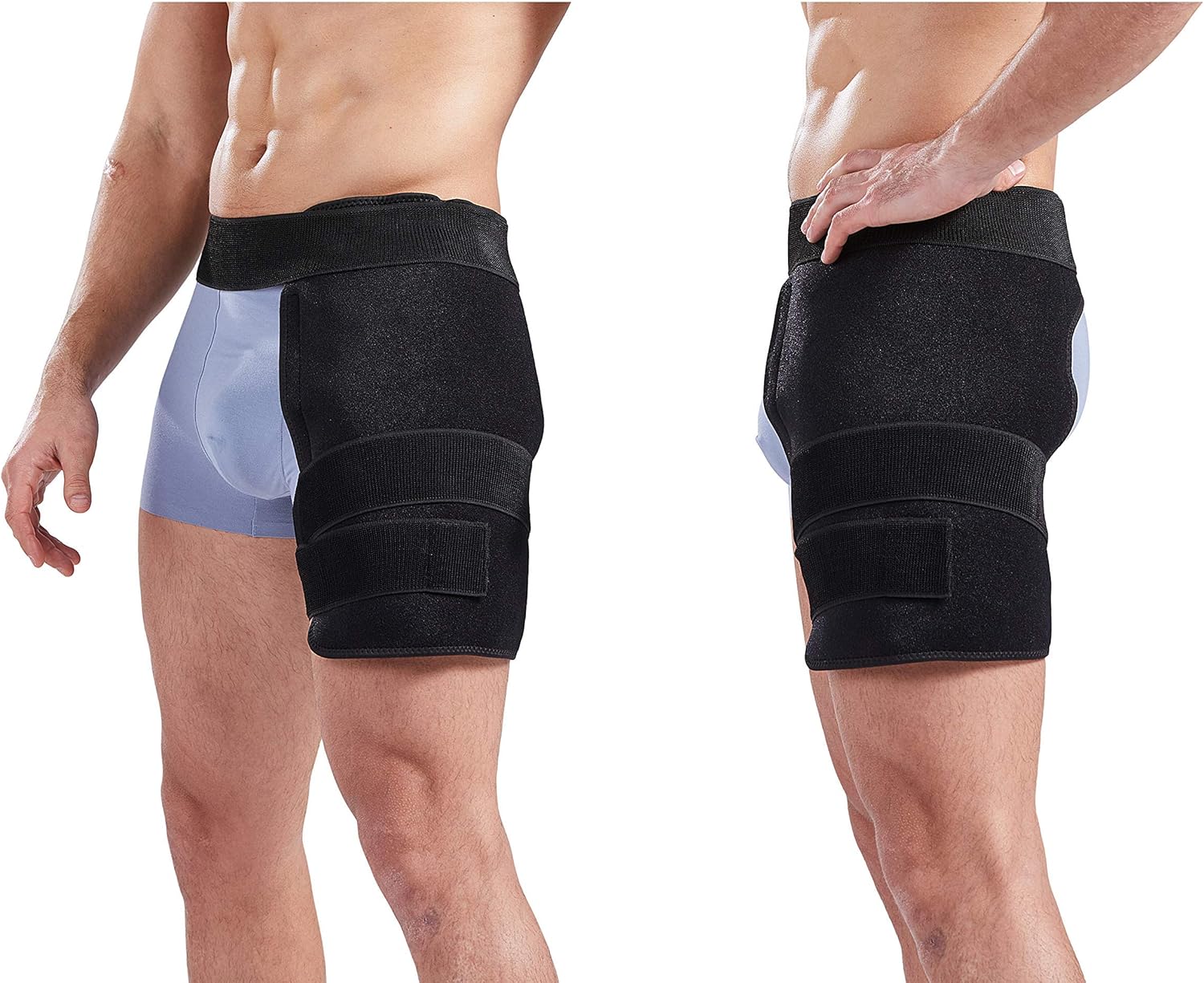 Large Flexible Gel Ice Pack & Wrap with Straps for Hot/Cold Therapy - Pain Relief for Shoulder, Back, Knee, and Hip