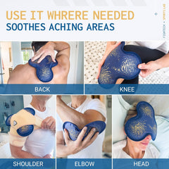 Reusable Hot & Cold Gel Ice Pack for Pain Relief - Ideal for Shoulders, Knees, Elbows & More