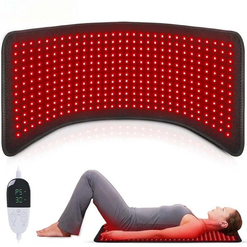 360 LED Red Light Therapy Mat, 660nm 850nm Infrared Body Blanket with 10Hz/40Hz Pulse for Full Body Pain Relief