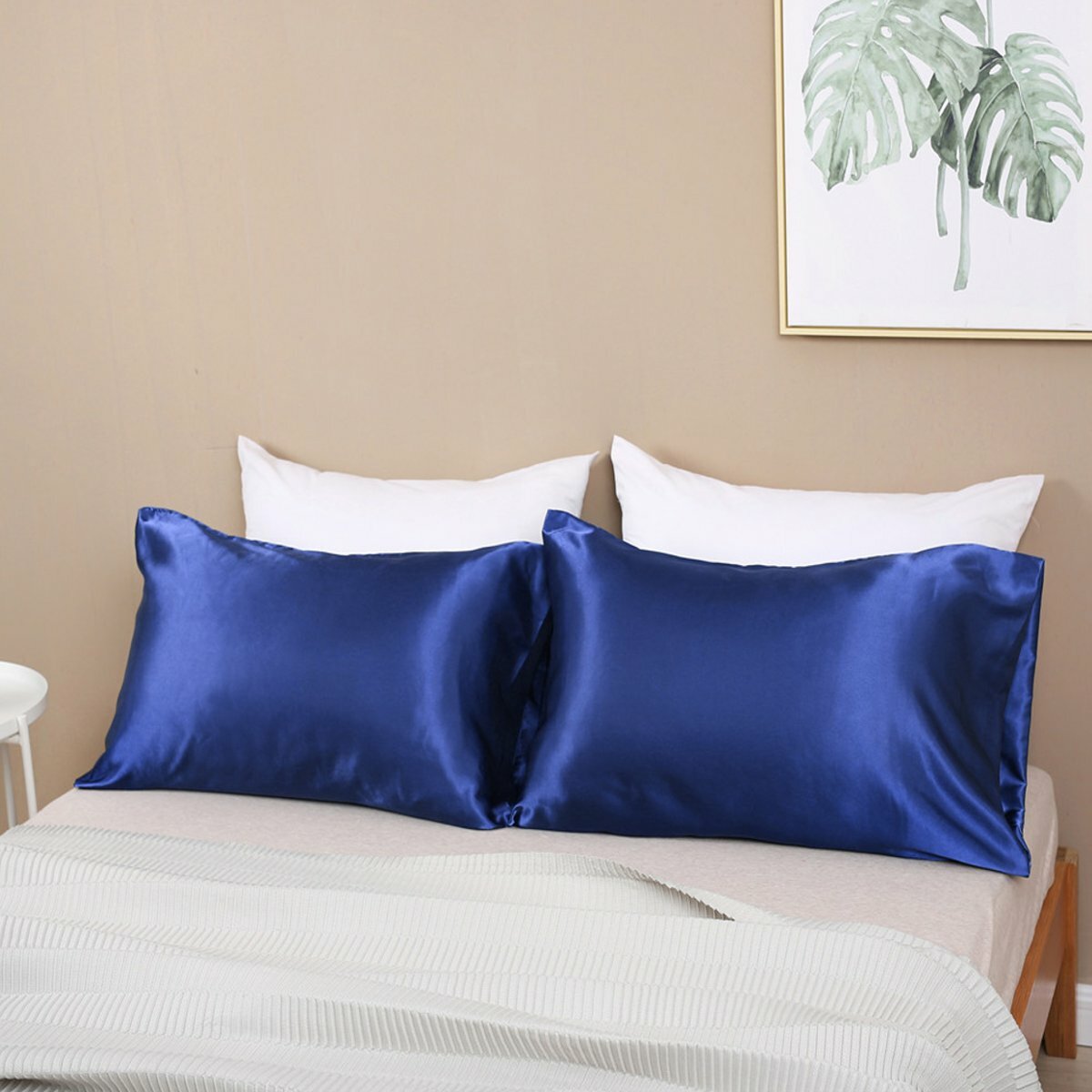 2pcs Silky Soft Pillowcases - Luxury Bed Cushion Covers for Home & Gift