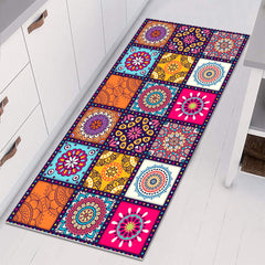 Bohemian Non-Slip Floor Mat Rugs for Kitchen, Bathroom, Door Entrance - Sizes: 40x60CM, 60x90CM, 60x180CM