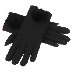 Elegant Winter Touch Screen Warm Full Finger Cotton Skiing Gloves