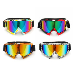 Detachable Motorcycle Ski Goggles - UV Protection, Anti-Radiation, Windproof Riding Glasses