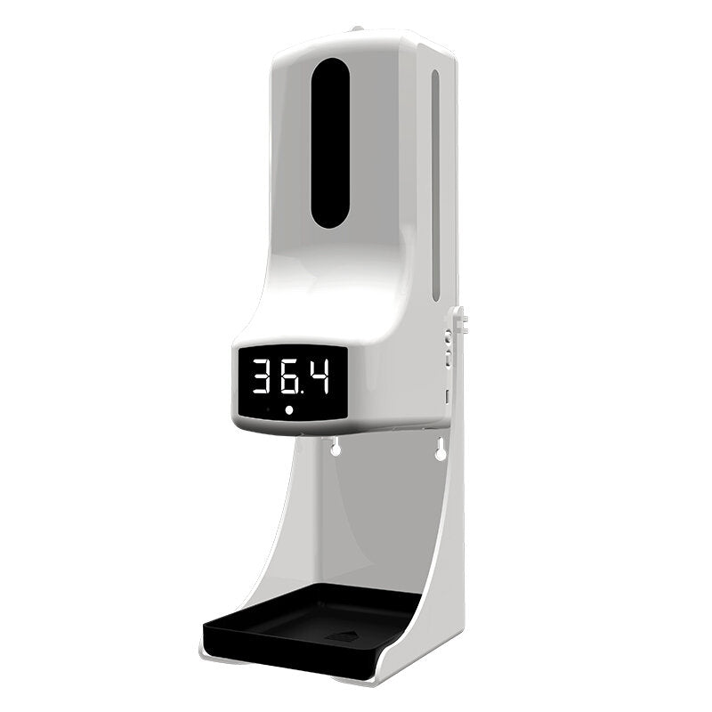 Berührungsloses Infrarot-Thermometer zur Wandmontage mit 160 cm langem Stativ und 1000 ml automatischem Sensor-Seifenspender