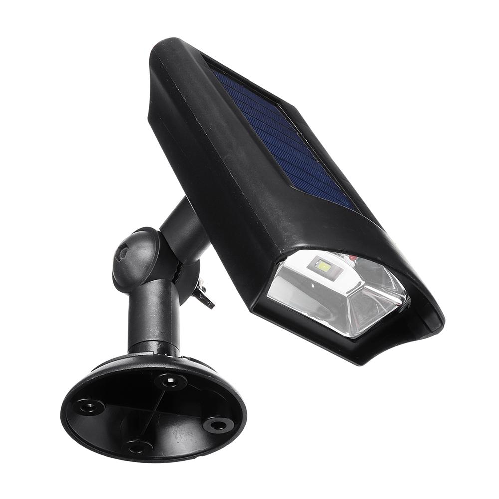 2-in-1 Solar LED Landscape Spot Light & Dummy Camera Security Wall Lamp with Sensor