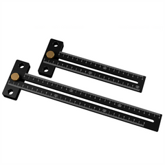 Aluminum Alloy T-Ruler for Woodworking - 180/280mm Metric Marking Tool