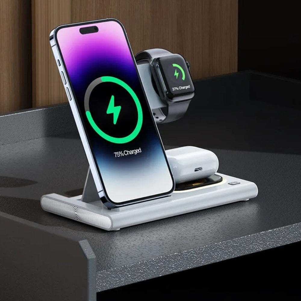 Schnelles kabelloses Ladepad für iPhone, Samsung, Huawei, Xiaomi, AirPods, Smartwatches