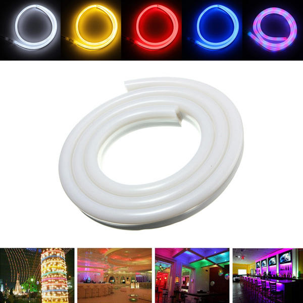 1M 2835 LED Flexible Neon Rope Light - Waterproof, 110V, Xmas Outdoor Decor