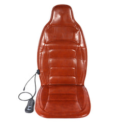 DC 12V Car & Home Heated Full Body Massage Seat Cushion - Lumbar Pain Relief, Vibration Massager, AC 110V-240V