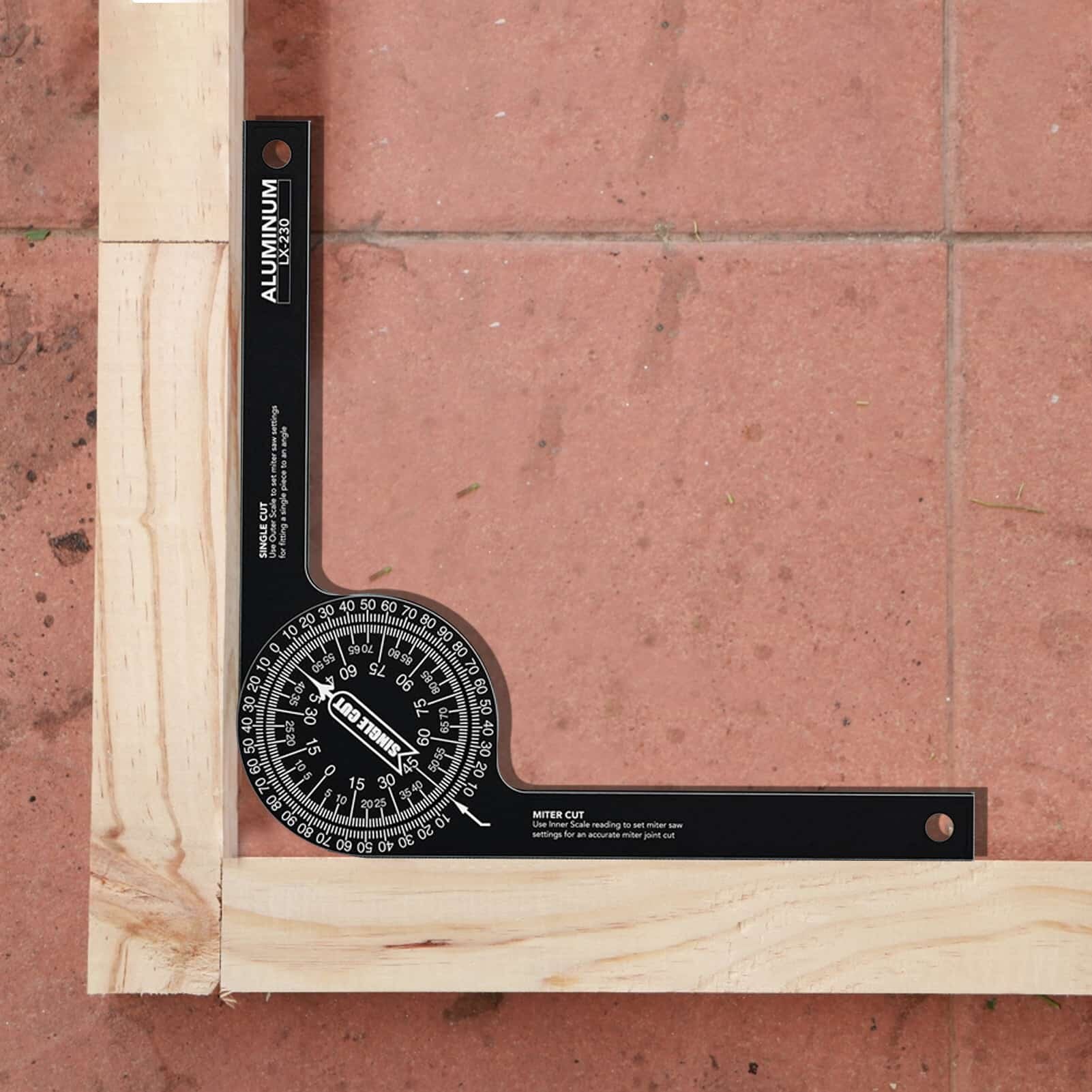 Aluminum Miter Saw Protractor with Digital Angle Finder for Woodworking