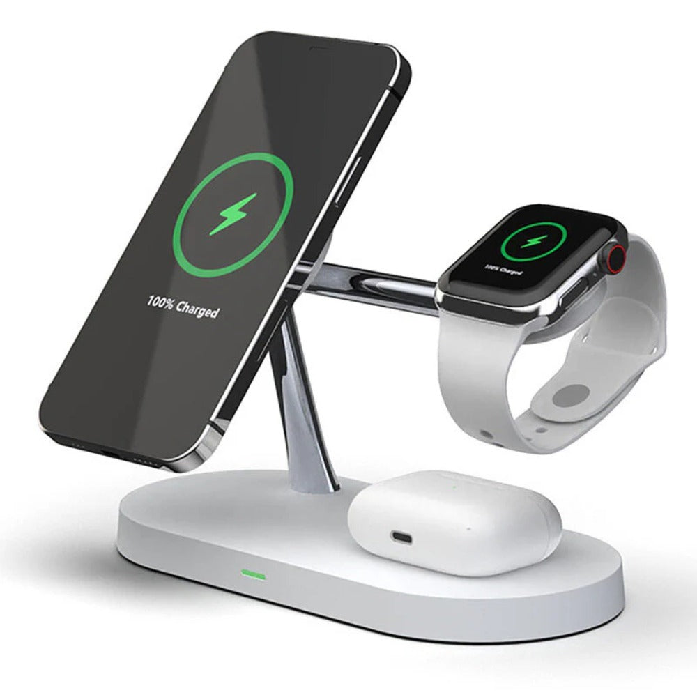 Fast Wireless Charger Pad for iPhone 13/14/Pro/Max, iWatch, AirPods, and Qi-Enabled Devices