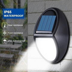 10 LED Solar Power Wall Light - Waterproof Outdoor Garden Yard Pathway Lamp