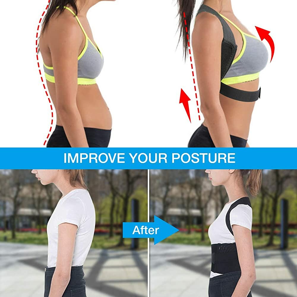 Adjustable Posture Corrector Back and Shoulder Support Tape for Men and Women - Spinal Therapy Health Fixer