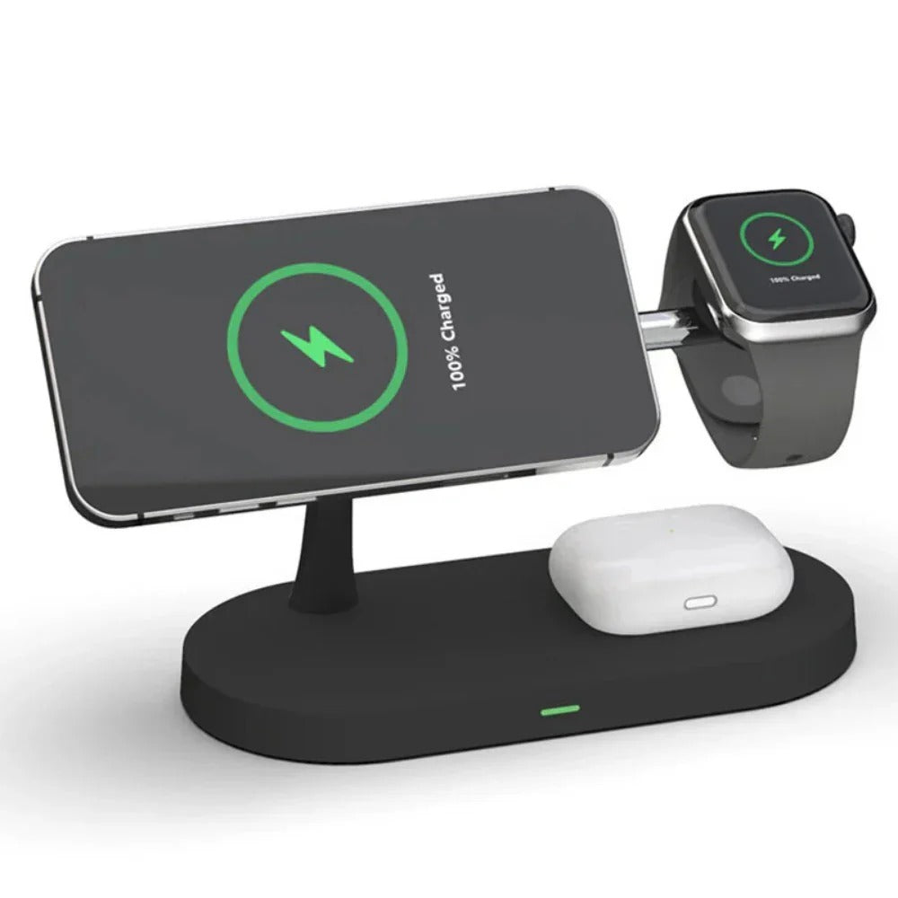 Fast Wireless Charger Pad for iPhone, Huawei, Redmi, AirPods, and Apple Watch