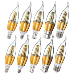 E27 E14 E12 B22 B15 6W 35 SMD 2835 LED Pure/Warm White Light Bulb AC85-265V