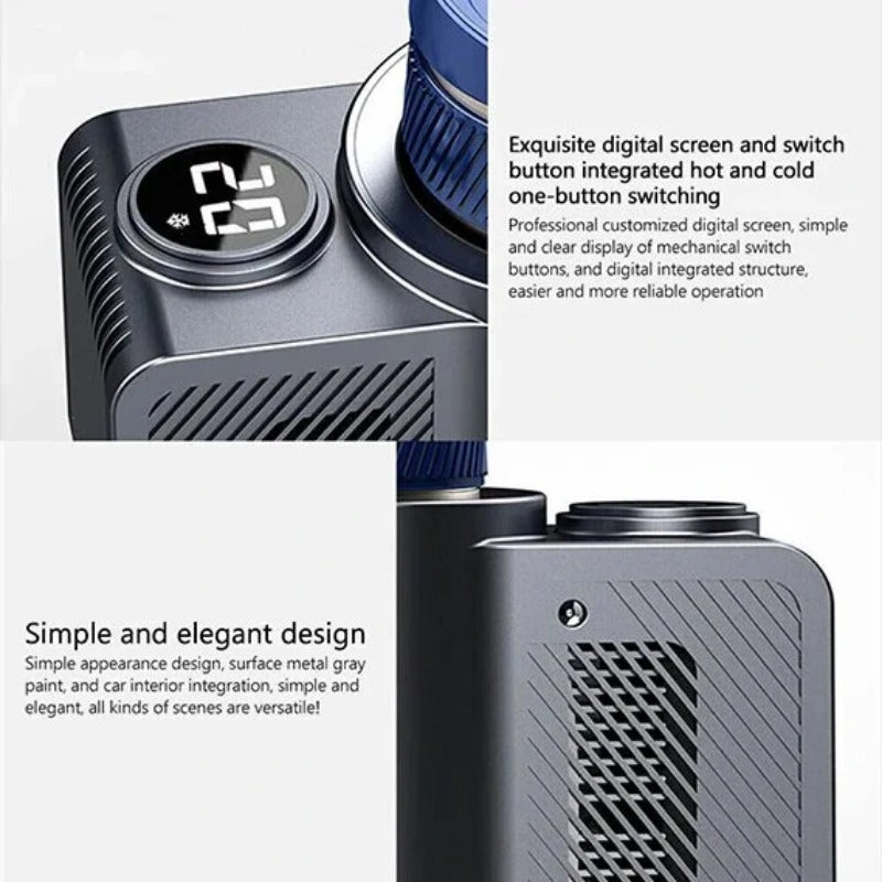 Smart 2-in-1 Car Cup Holder: Electric Beverage Warmer & Cooler for Travel