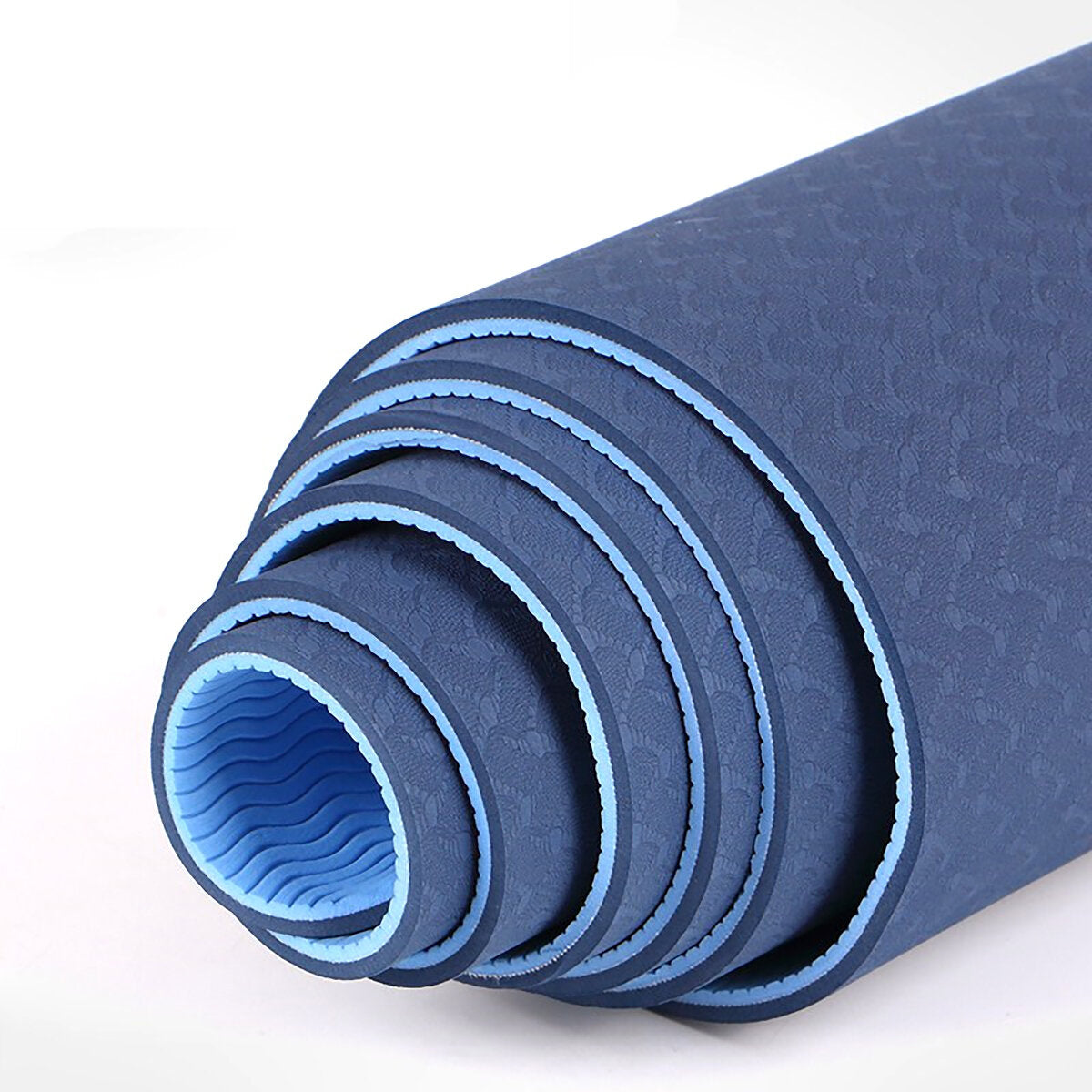 6MM Thick Non-Slip Professional Yoga Mat with Carrying Bag for Home Pilates and Fitness Workouts