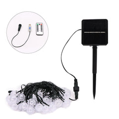 9.5m USB & Solar Powered 50 LED String Lights - Outdoor Garden, Path, Yard Waterproof Decor Lamp
